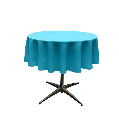 54" Round Poly Poplin Seamless Tablecloth Polyester Fabric - Round, Seamless, 54" Width (1 Piece)