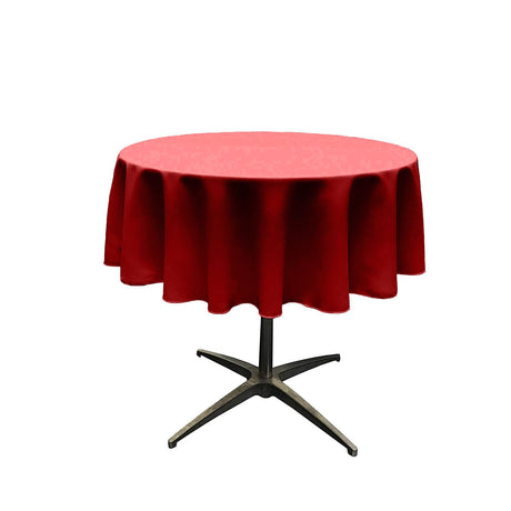 54" Round Poly Poplin Seamless Tablecloth Polyester Fabric - Round, Seamless, 54" Width (1 Piece)
