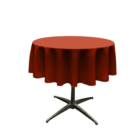54" Round Poly Poplin Seamless Tablecloth Polyester Fabric - Round, Seamless, 54" Width (1 Piece)