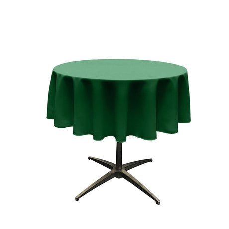 54" Round Poly Poplin Seamless Tablecloth Polyester Fabric - Round, Seamless, 54" Width (1 Piece)