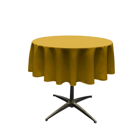 54" Round Poly Poplin Seamless Tablecloth Polyester Fabric - Round, Seamless, 54" Width (1 Piece)