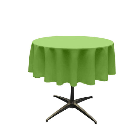 54" Round Poly Poplin Seamless Tablecloth Polyester Fabric - Round, Seamless, 54" Width (1 Piece)