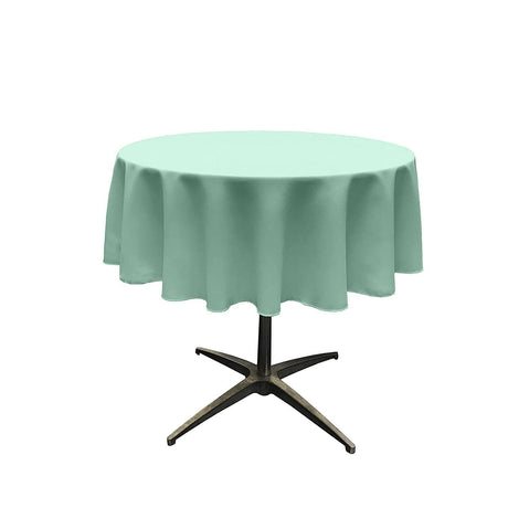 54" Round Poly Poplin Seamless Tablecloth Polyester Fabric - Round, Seamless, 54" Width (1 Piece)
