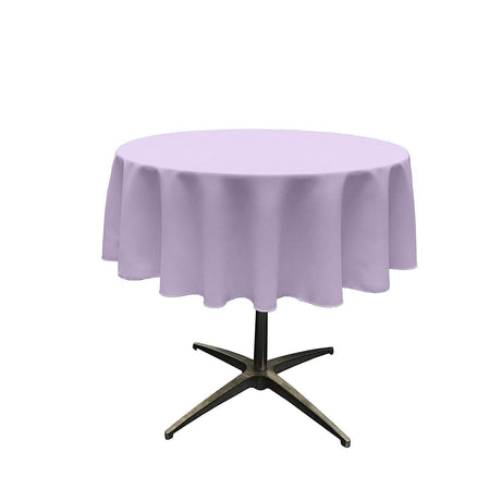 54" Round Poly Poplin Seamless Tablecloth Polyester Fabric - Round, Seamless, 54" Width (1 Piece)