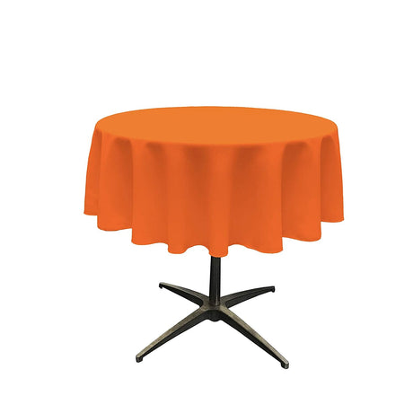 54" Round Poly Poplin Seamless Tablecloth Polyester Fabric - Round, Seamless, 54" Width (1 Piece)