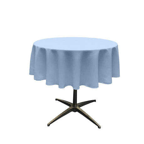 54" Round Poly Poplin Seamless Tablecloth Polyester Fabric - Round, Seamless, 54" Width (1 Piece)