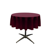54" Round Poly Poplin Seamless Tablecloth Polyester Fabric - Round, Seamless, 54" Width (1 Piece)