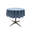 54" Round Poly Poplin Seamless Tablecloth Polyester Fabric - Round, Seamless, 54" Width (1 Piece)