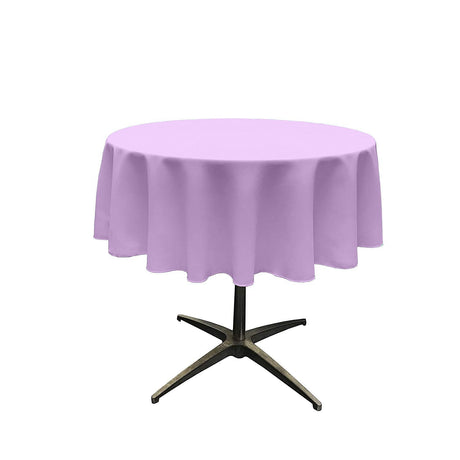 54" Round Poly Poplin Seamless Tablecloth Polyester Fabric - Round, Seamless, 54" Width (1 Piece)