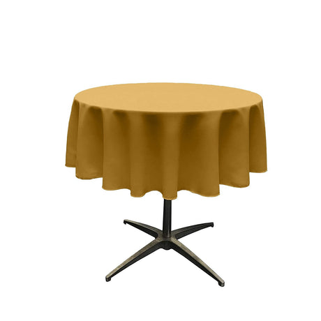 54" Round Poly Poplin Seamless Tablecloth Polyester Fabric - Round, Seamless, 54" Width (1 Piece)