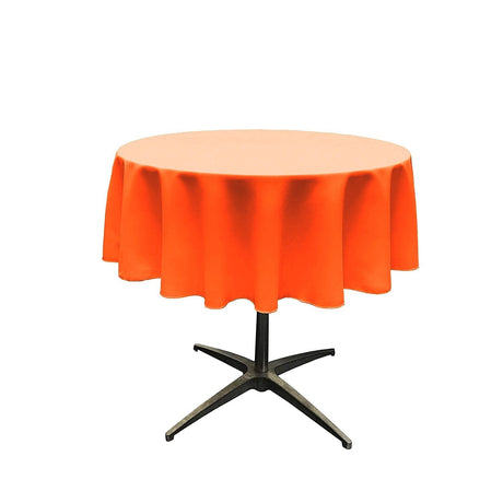54" Round Poly Poplin Seamless Tablecloth Polyester Fabric - Round, Seamless, 54" Width (1 Piece)