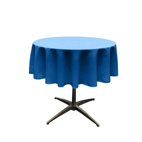 54" Round Poly Poplin Seamless Tablecloth Polyester Fabric - Round, Seamless, 54" Width (1 Piece)
