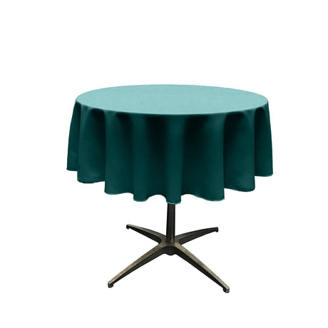54" Round Poly Poplin Seamless Tablecloth Polyester Fabric - Round, Seamless, 54" Width (1 Piece)