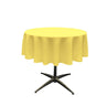 54" Round Poly Poplin Tablecloth Overlay Polyester Fabric - Round Tablecloth, Seamless, Surged Edge, 54" Width (1 Unit)