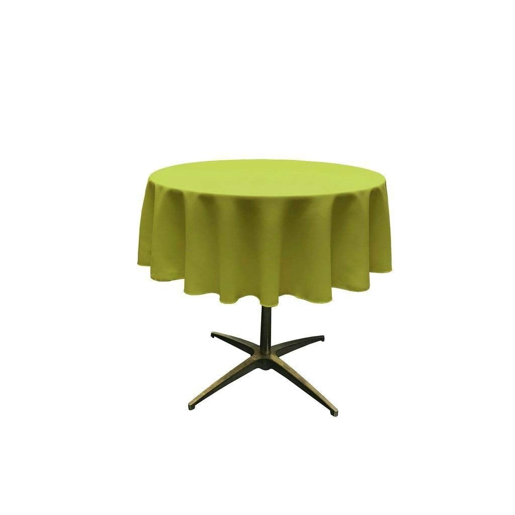54" Round Poly Poplin Tablecloth Overlay Polyester Fabric - Round Tablecloth, Seamless, Surged Edge, 54" Width (1 Unit)