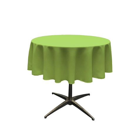 54" Round Poly Poplin Tablecloth Overlay Polyester Fabric - Round Tablecloth, Seamless, Surged Edge, 54" Width (1 Unit)