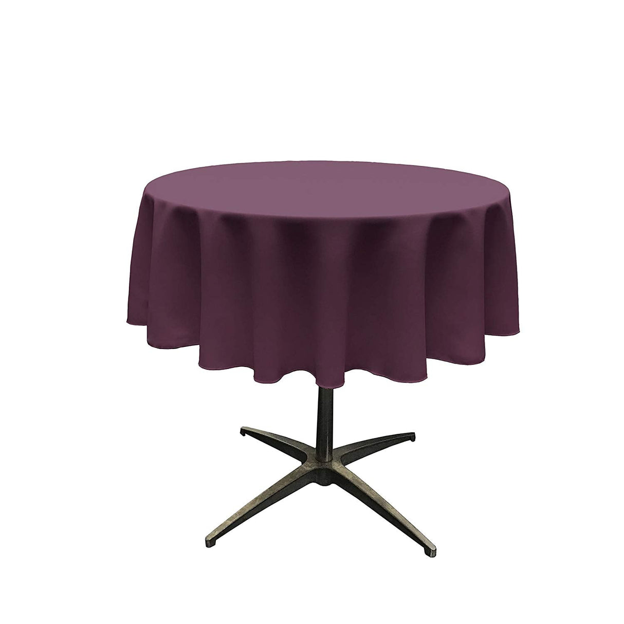 54" Round Poly Poplin Tablecloth Overlay Polyester Fabric - Round Tablecloth, Seamless, Surged Edge, 54" Width (1 Unit)