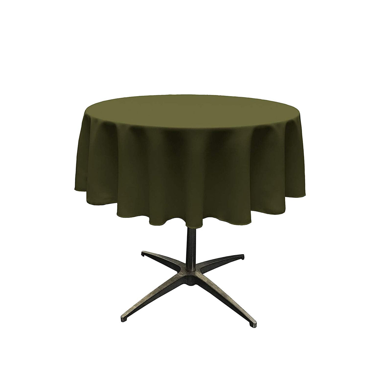 54" Round Poly Poplin Tablecloth Overlay Polyester Fabric - Round Tablecloth, Seamless, Surged Edge, 54" Width (1 Unit)
