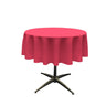 54" Round Poly Poplin Tablecloth Overlay Polyester Fabric - Round Tablecloth, Seamless, Surged Edge, 54" Width (1 Unit)