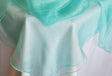 Organza Table Overlay 54x108 Rectangular Tiff Blue/Aqua Blue