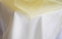 Rectangular Organza Table Overlay Sheer Elegant Linen