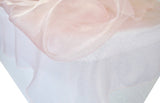 Rectangular Organza Table Overlay Sheer Elegant Linen