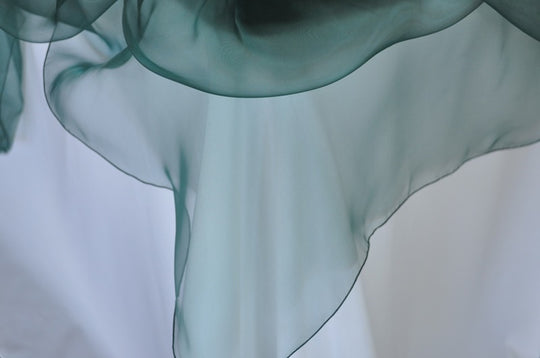 Rectangular Organza Table Overlay Sheer Elegant Linen