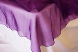 Rectangular Organza Table Overlay Sheer Elegant Linen