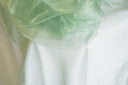Rectangular Organza Table Overlay Sheer Elegant Linen