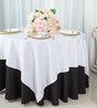 Square Polyester Table Overlay 54x54 White