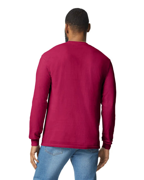 Gildan 5400 Long Sleeve Cotton Fabric - Cardinal Red, Classic Fit, Long Sleeve (1 Piece)