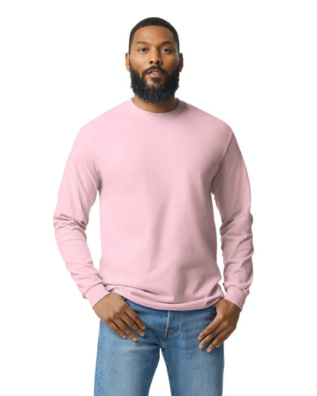 Gildan 5400 Long Sleeve Cotton Fabric - Light Pink, Long Sleeve, Classic Fit (1 Piece)