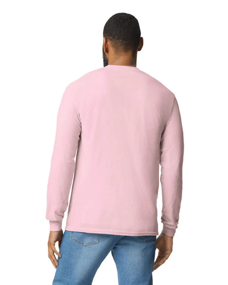 Gildan 5400 Long Sleeve Cotton Fabric - Light Pink, Long Sleeve, Classic Fit (1 Piece)