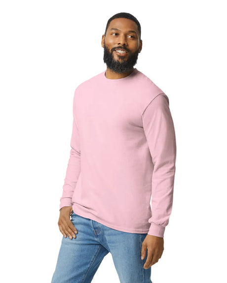 Gildan 5400 Long Sleeve Cotton Fabric - Light Pink, Long Sleeve, Classic Fit (1 Piece)