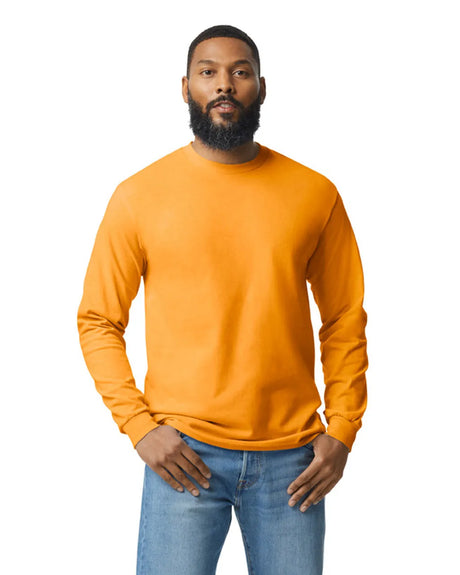 Gildan 5400 Long Sleeve Cotton Fabric - Gold, Classic Fit, Long Sleeve (1 Piece)