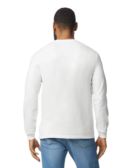 Gildan 5400 Long Sleeve Cotton Fabric - White, Long Sleeve, Classic Fit (1 Piece)