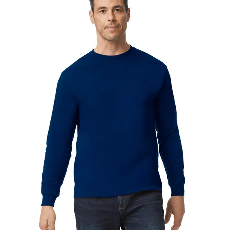 Gildan 5400 Long Sleeve Cotton Fabric - Navy, Long Sleeve, Classic Fit (1 Piece)