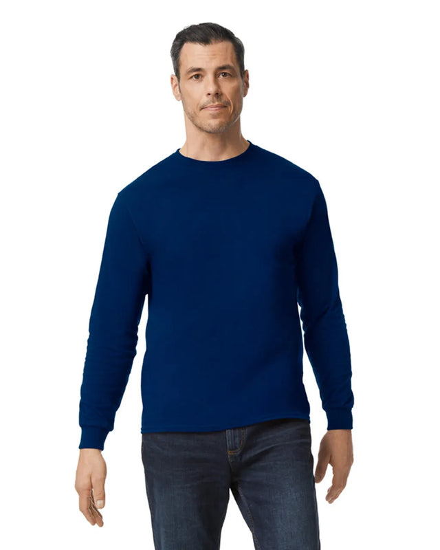 Gildan 5400 Long Sleeve Cotton Fabric - Navy, Long Sleeve, Classic Fit (1 Piece)