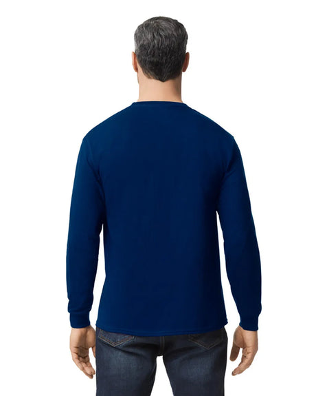 Gildan 5400 Long Sleeve Cotton Fabric - Navy, Long Sleeve, Classic Fit (1 Piece)