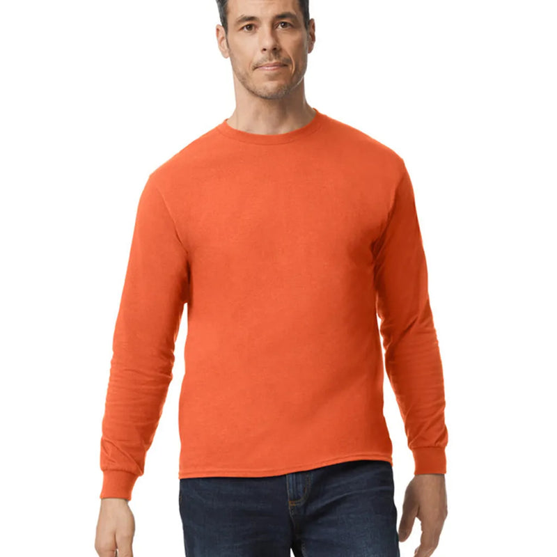 Gildan 5400 Long Sleeve Cotton Fabric - Orange, Classic Fit, Long Sleeve (1 Piece)