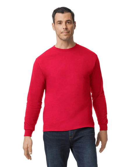 Gildan 5400 Long Sleeve Cotton Fabric - Red, Classic Fit, Long Sleeve (1 Piece)
