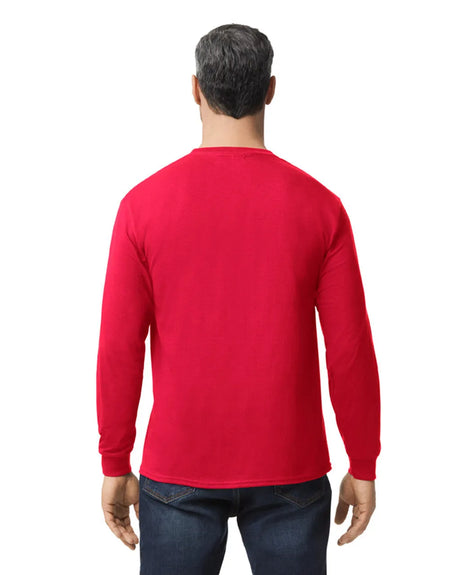 Gildan 5400 Long Sleeve Cotton Fabric - Red, Classic Fit, Long Sleeve (1 Piece)
