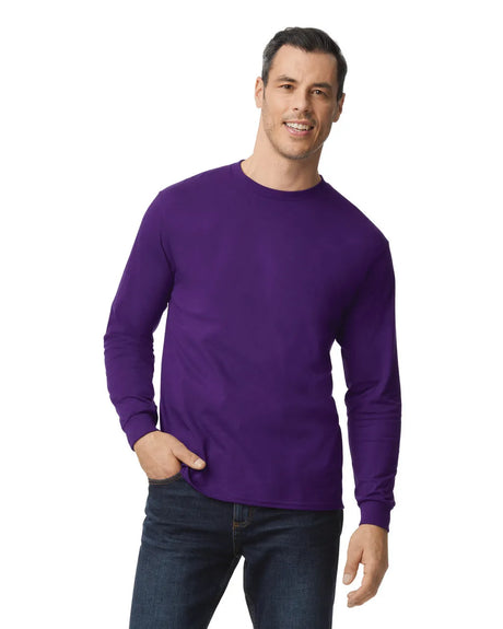 Gildan 5400 Long Sleeve Cotton Fabric - Team Purple, Classic Fit, Long Sleeve (1 Piece)