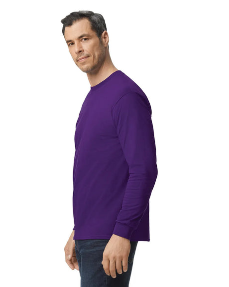 Gildan 5400 Long Sleeve Cotton Fabric - Team Purple, Classic Fit, Long Sleeve (1 Piece)