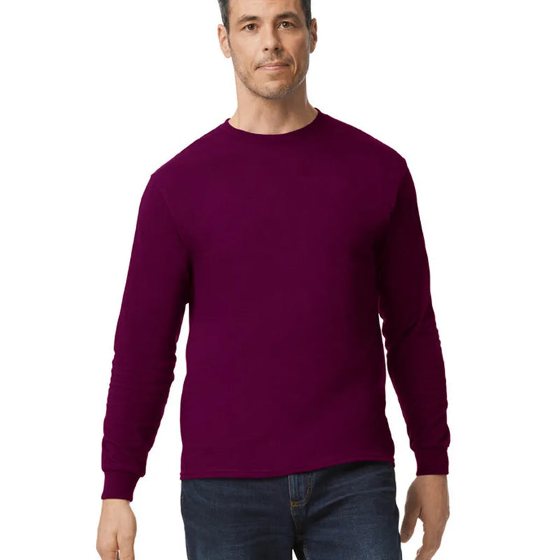 Gildan 5400 Long Sleeve Cotton Fabric - Maroon, Classic Fit, Long Sleeve (1 Unit)