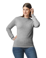 Gildan 5400 Long Sleeve Cotton Fabric - Sport Grey, Classic Fit, Rib Cuffs (1 Piece)