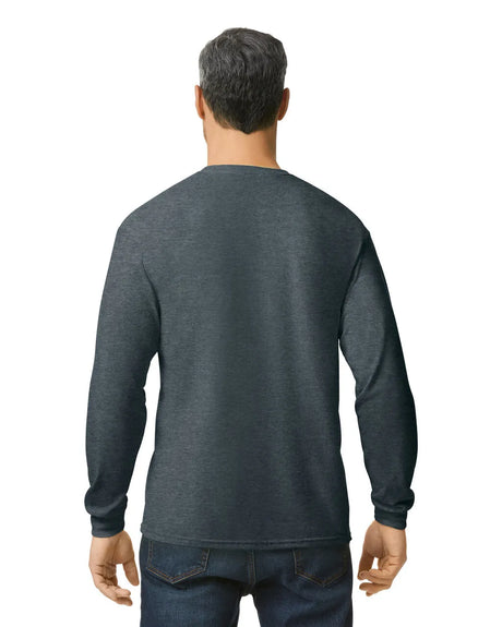 Gildan 5400 Long Sleeve Cotton Fabric - Dark Heather, Classic Fit, Long Sleeve (1 Piece)