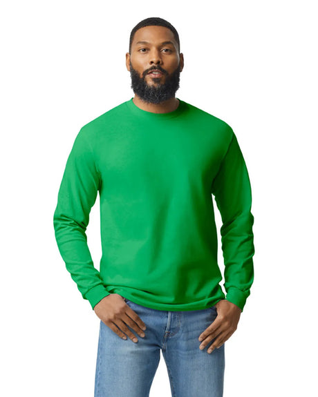 Gildan 5400 Long Sleeve Cotton Fabric - Irish Green, Classic Fit, Long Sleeve (1 Piece)