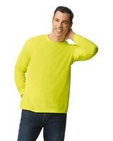 Gildan 5400 Long Sleeve Cotton Fabric - Safety Green, Classic Fit, Rib Cuffs (1 Unit)