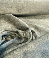 Soft Cuddle Chenille Upholstery Fabric - Pewter Taupe, Cuddle Pattern, 54" Width (1 Yard)